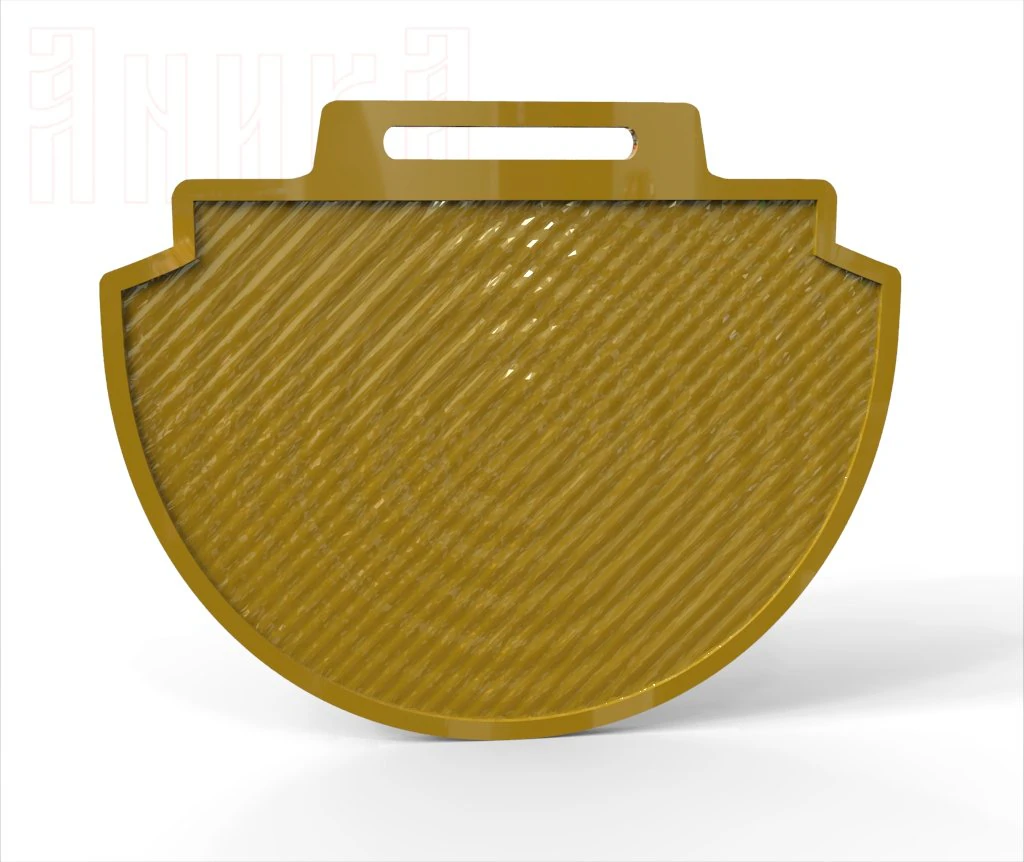 base for a double-sided sports medal with background pattern 07 3D Print Model .c4d .max .obj .3ds .fbx .stl .blend