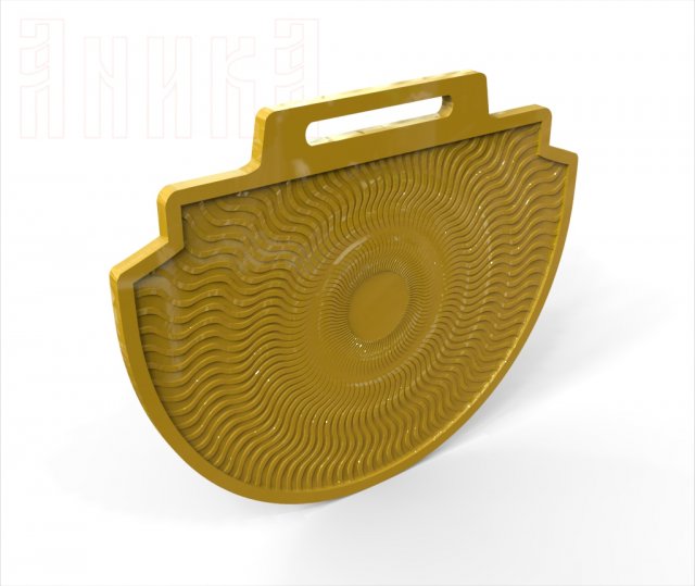 base for a double-sided sports medal with background pattern 08 3D Print Model .c4d .max .obj .3ds .fbx .stl .blend 