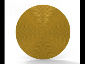 односторонний фоновый узор для медалей, монет, знаков 01 3D Принт Модель