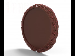 base for a badge with a wreath 3D 打印模型