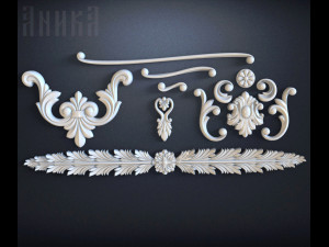 15 elements of furniture decor 3D 프린트 모델