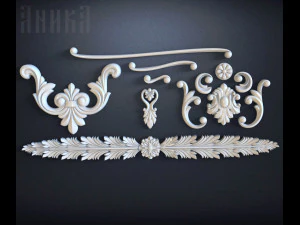 15 elements of furniture decor 3D Print Model