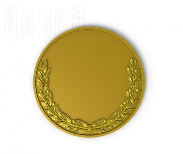 the basis for the obverse of the coin badge number 1 3Dプリントモデル .c4d .max .obj .3ds .fbx .stl .blend 