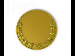 the basis for the obverse of the coin badge number 1 Model do druku 3D
