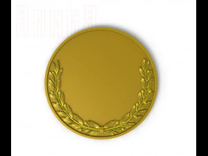 the basis for the obverse of the coin badge number 1 3D Print Model