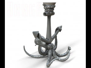 wine glass stand octopus 3D Print Model