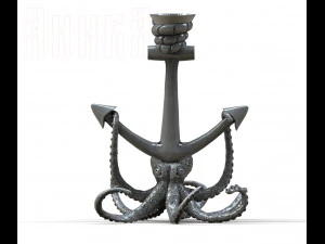 wine glass stand octopus 3D Print Model