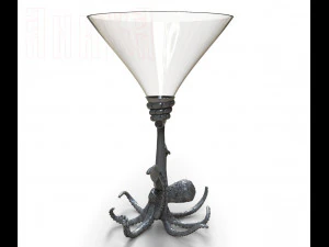 wine glass stand octopus 3D Print Model