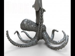 wine glass stand octopus 3D Druckmodell