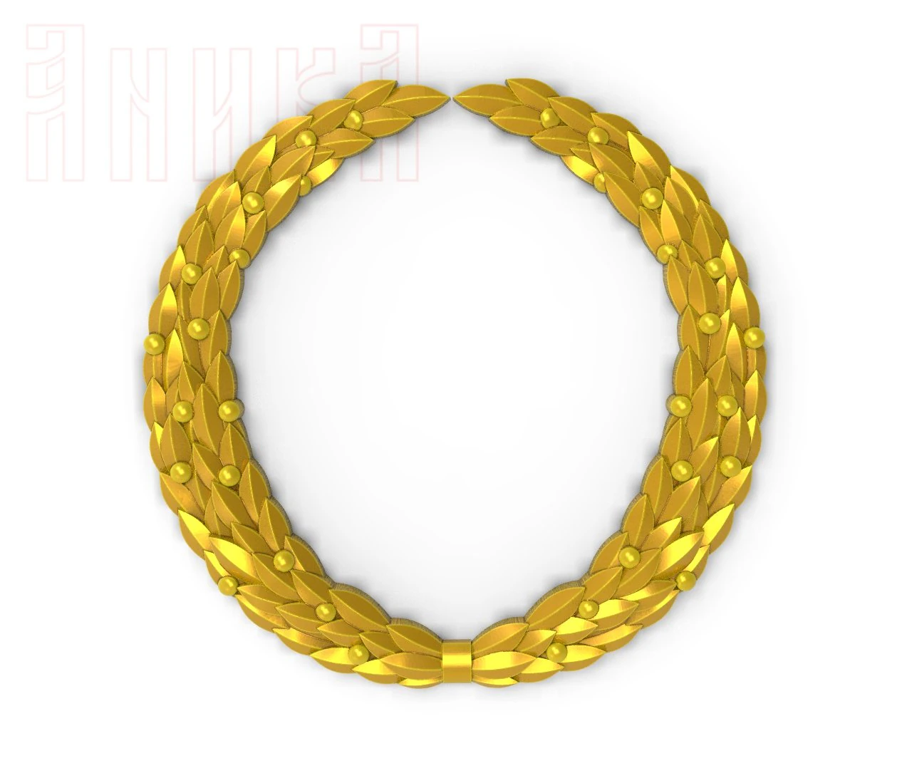 laurel wreath 3D Print Model .c4d .max .obj .3ds .fbx .stl .blend 