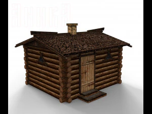 constructor of wooden fortresses 3D Model