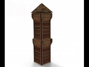 constructor of wooden fortresses Modelo 3D
