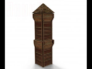 constructor of wooden fortresses 3D Model