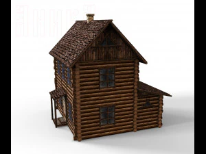 constructor of wooden fortresses 3D Model
