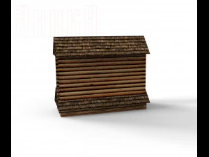 constructor of wooden fortresses 3D Model