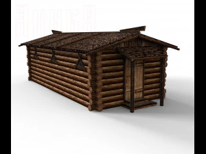 constructor of wooden fortresses 3D Model