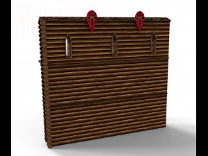 constructor of wooden fortresses 3D Model