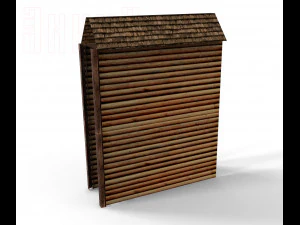 constructor of wooden fortresses 3D Model