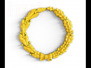 laurel and oak wreath Modelo de impresión 3D