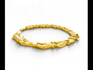 laurel and oak wreath 3D Print Model