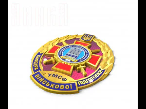 blank for badge with oak wreath 3D Print Model