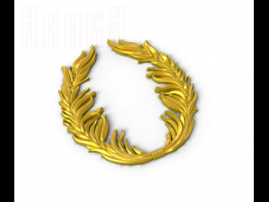 wreath for medal coin badge 3D Принт Модель