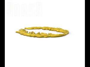 wreath for medal coin badge 3D Принт Модель
