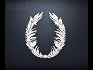 wreath for medal coin badge 3D Принт Модель