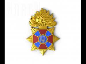 the emblem of the national guard of ukraine Modelo de impresión 3D