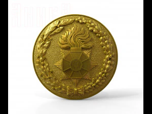buckle of the national guard of ukraine 3D Print Model