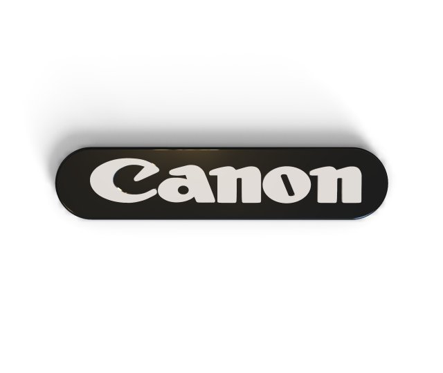 canon sign Modelo de Impressão 3D .c4d .max .obj .3ds .fbx .stl .blend 