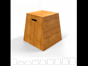 wooden fitness stands 3D 프린트 모델