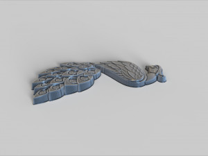 Badge Peacock Model do druku 3D