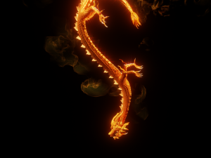 Hong Kong Dragon - Fire Dragon 3D Model