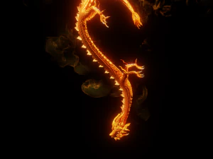 Drago di Hong Kong - Drago di fuoco Modello 3D