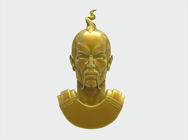 Ukrainian Cossack in body armor Model do druku 3D .c4d .max .obj .3ds .fbx .stl .blend 