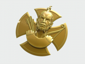 Ukrainian Cossack in body armor Model do druku 3D