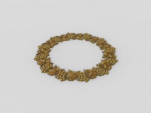 Wreath of branches of viburnum 3D-printmodel