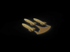 Rockets missile 3Dプリントモデル