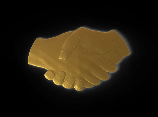 Handshake 3D Print Model .c4d .max .obj .3ds .fbx .stl .blend 