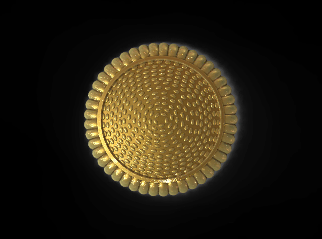 Round base for badges and more 3D Print Model .c4d .max .obj .3ds .fbx .stl .blend 