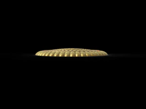 Round base for badges and more 3D Print Model