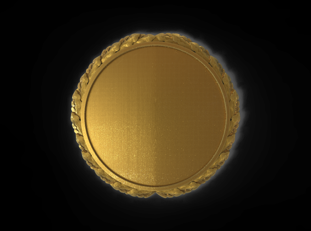 Round base for badges and more 02 3D Druckmodell .c4d .max .obj .3ds .fbx .stl .blend