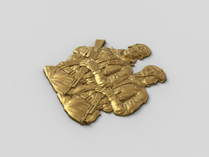 Two soldiers in combat gear and with AK-47 assault rifles Modelo de Impressão 3D