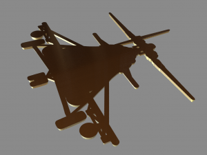 MI 8 helicopter front view Modèles 3D en vedette
