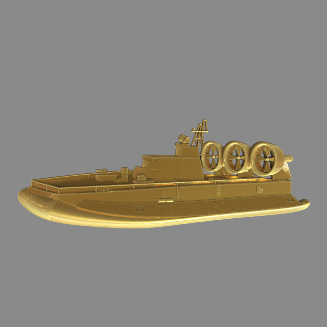 Military boat Model Cetak 3D .c4d .max .obj .3ds .fbx .stl .blend 