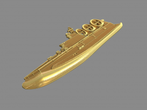 Military boat Model Cetak 3D