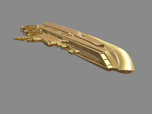 Military boat Model Cetak 3D