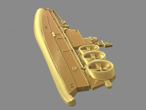 Military boat Model Cetak 3D
