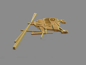MI 8 helicopter side view 3D Print Model